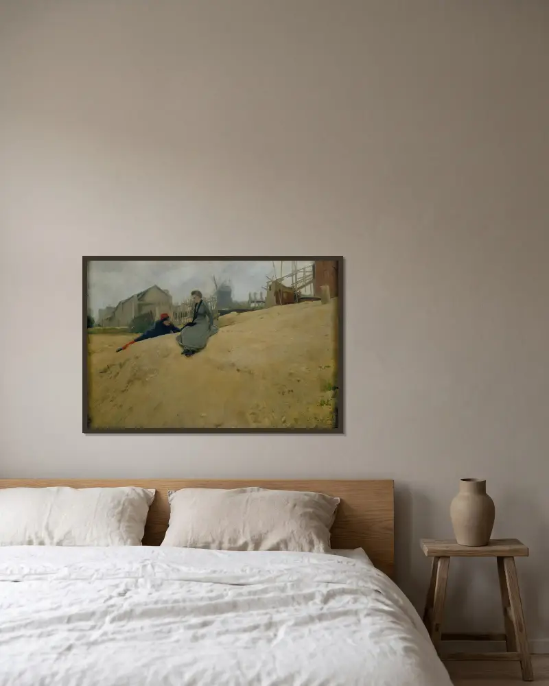 Na tažení, Santiago Rusiñol v rámu na stěně