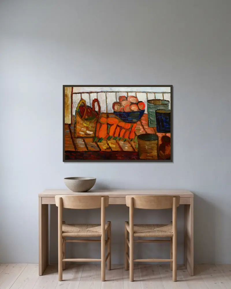 Still Life, 1935 av Sasza Blonder inramad på en vägg