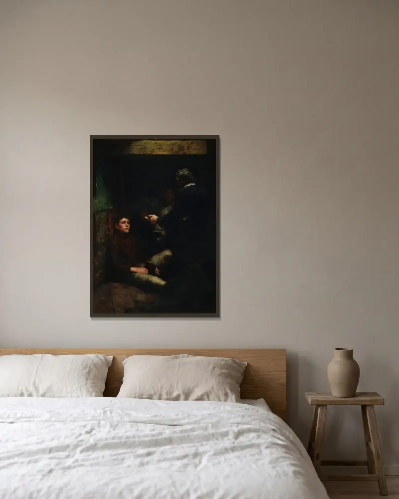 Námořníkova historka, Henry Scott Tuke v rámu na stěně