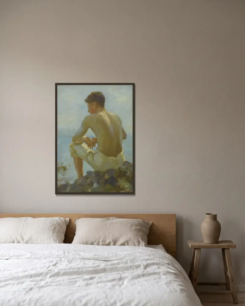 Mladý námořník, Henry Scott Tuke v rámu na stěně