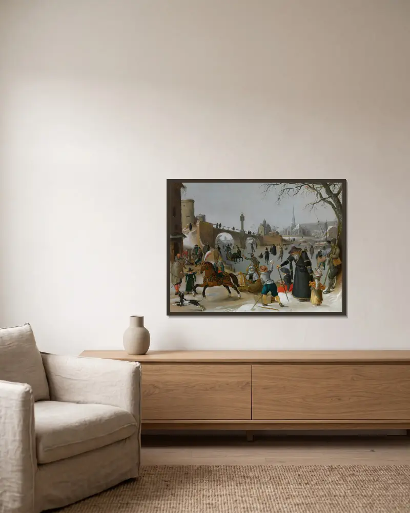 Winter Pleasures, Sebastian Vrancx w ramie na ścianie