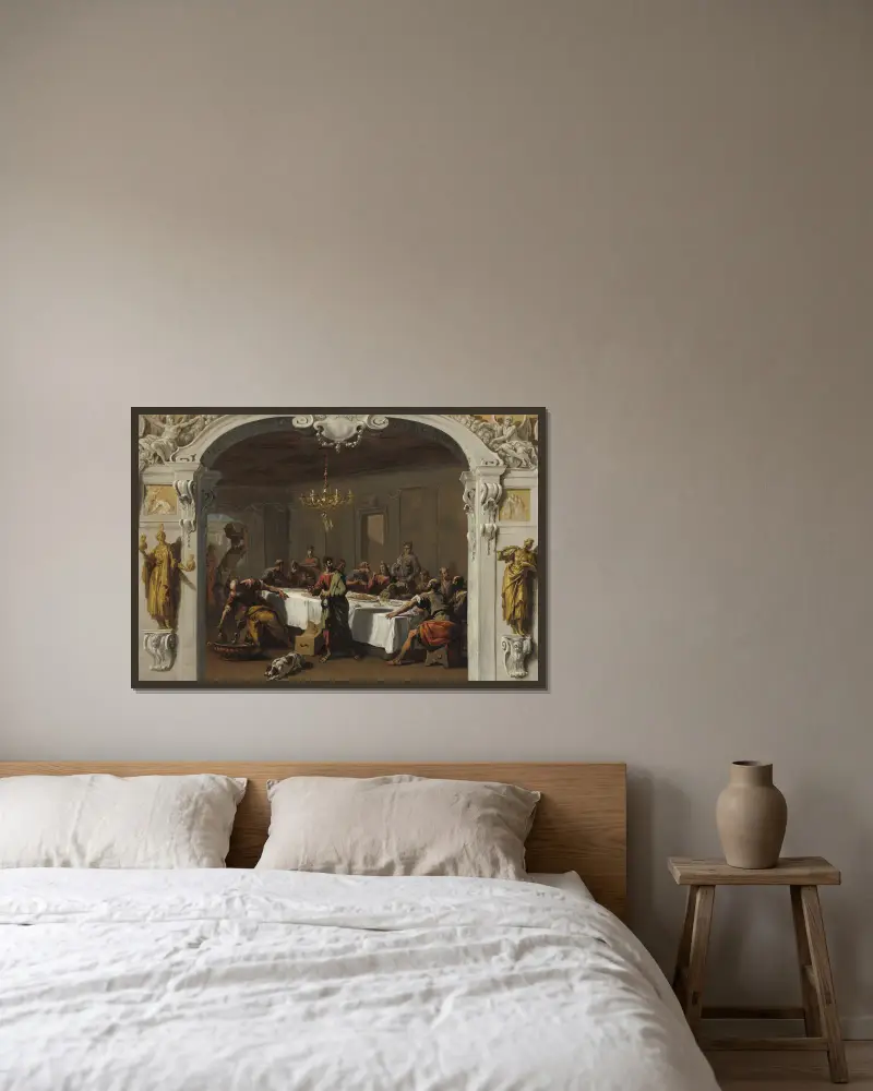 Ostatnia Wieczerza, Sebastiano Ricci w ramie na ścianie