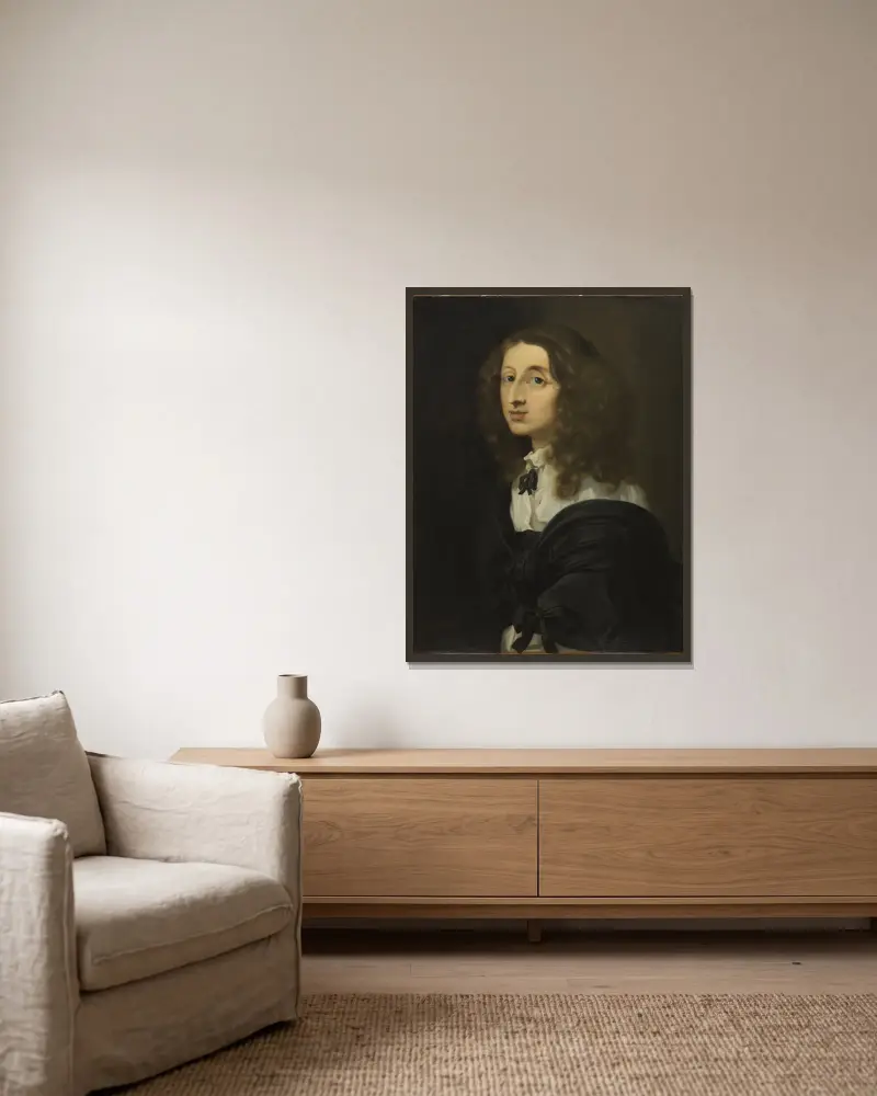 Queen Christina von Sébastien Bourdon gerahmt an einer Wand