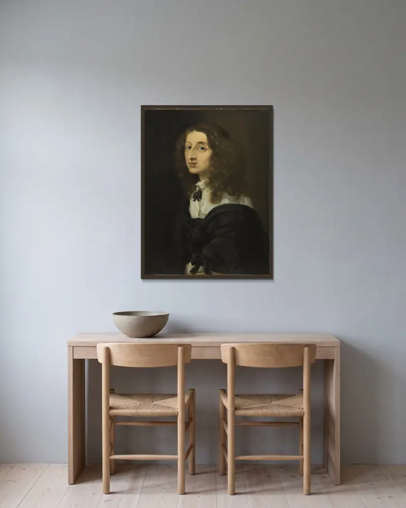 Queen Christina von Sébastien Bourdon gerahmt an einer Wand