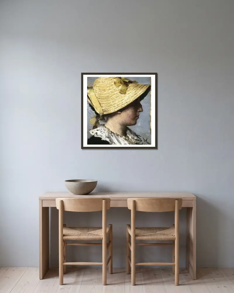 Anna Ancher, Peder Severin Krøyer w ramie na ścianie