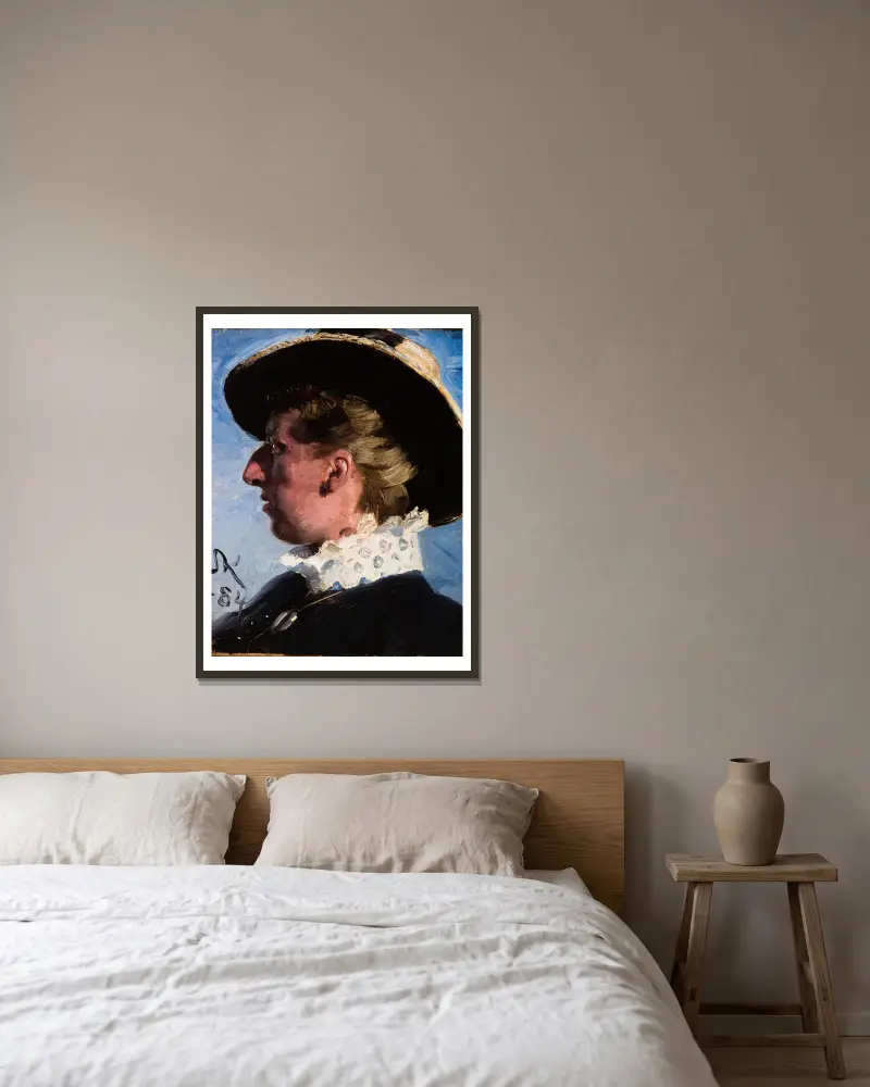 Anna Palm, Peder Severin Krøyer w ramie na ścianie