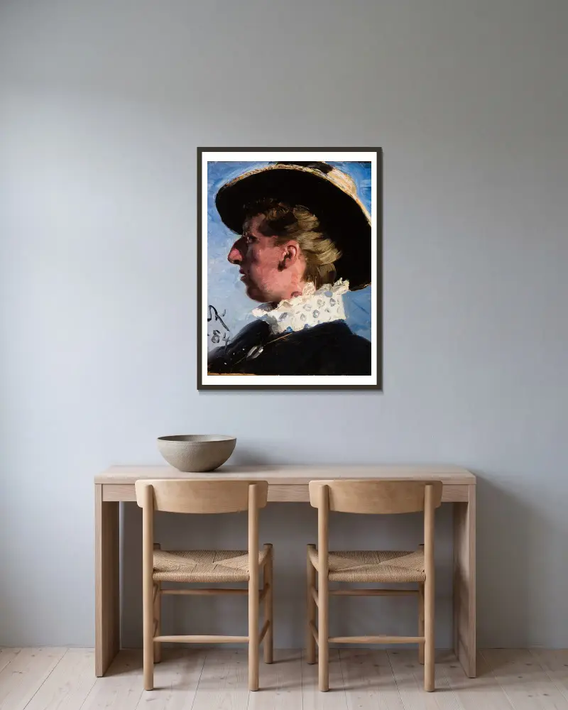 Anna Palm, Peder Severin Krøyer w ramie na ścianie