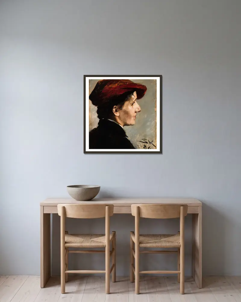Marianne Stokes, Peder Severin Krøyer w ramie na ścianie