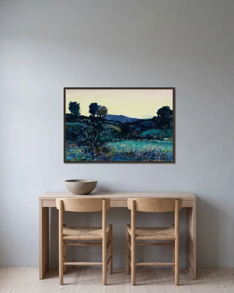 Po západu slunce, Donald Shaw MacLaughlan v rámu na stěně