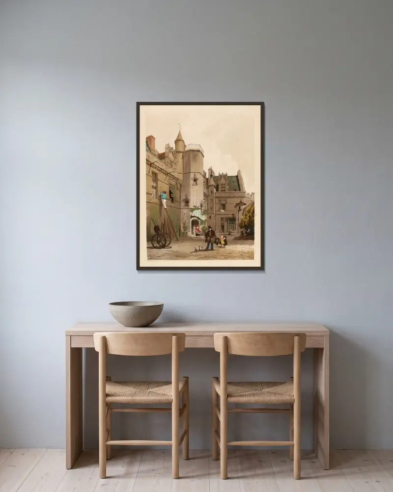 Hôtel de Cluny, Paris – Nr. 1 von Thomas Shotter Boys gerahmt an einer Wand