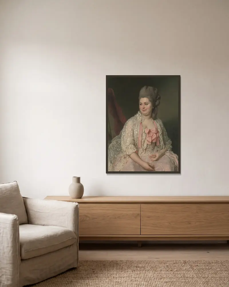 Madame de Saint-Morys (Eléonore Elisabeth Angélique de Beauterne, 1742–1824), Joseph Siffred Duplessis w ramie na ścianie