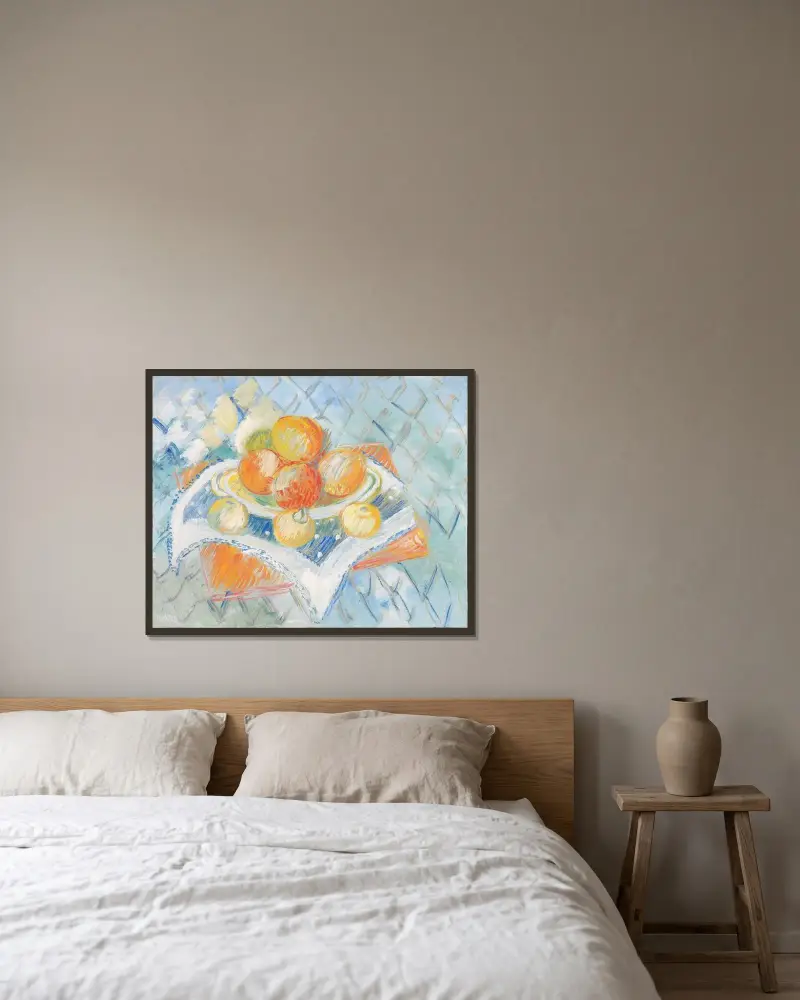 Stillleben, 1930 von Sigrid Hjertén gerahmt an einer Wand