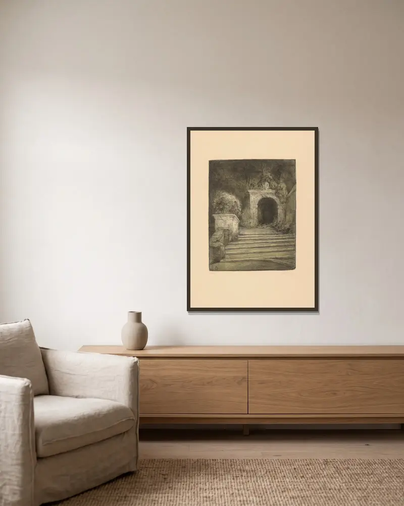 Villa d’Este von Simon Moulijn gerahmt an einer Wand