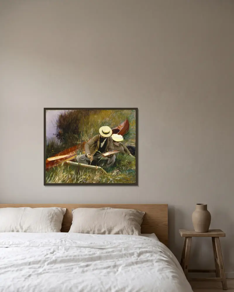 Eine Studie im Freien von John Singer Sargent gerahmt an einer Wand