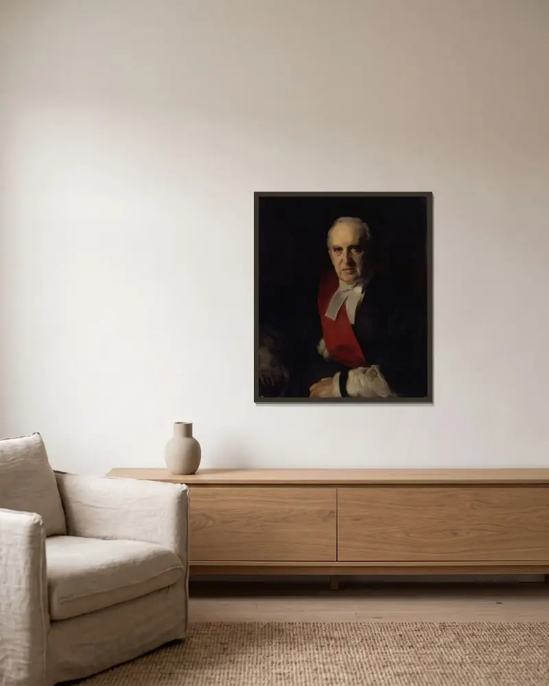 Charles Arthur Russell, Baron Russell of Killowen von John Singer Sargent gerahmt an einer Wand