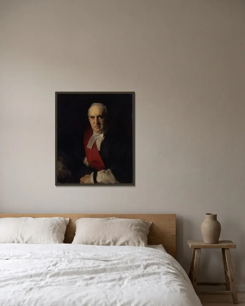 Charles Arthur Russell, Baron Russell of Killowen von John Singer Sargent gerahmt an einer Wand
