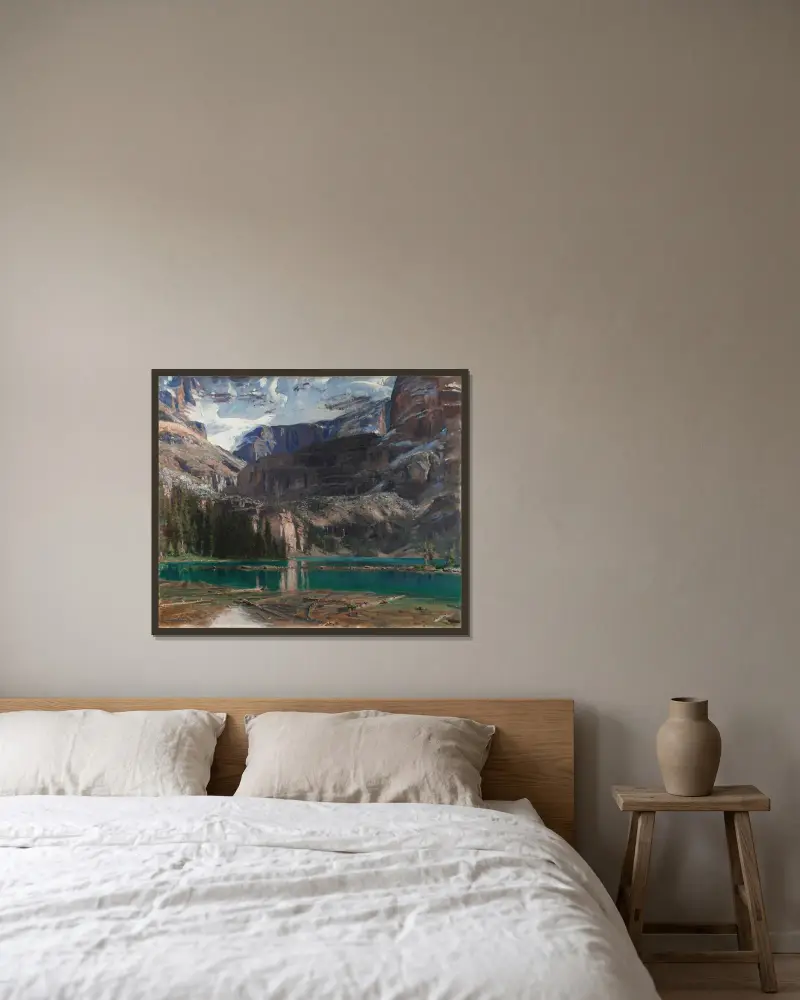 Lake O'Hara von John Singer Sargent gerahmt an einer Wand