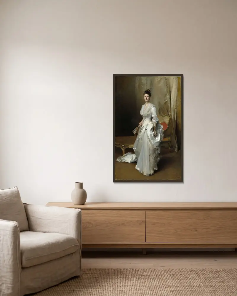 Margaret Stuyvesant Rutherfurd White (Mrs. Henry White), John Singer Sargent w ramie na ścianie