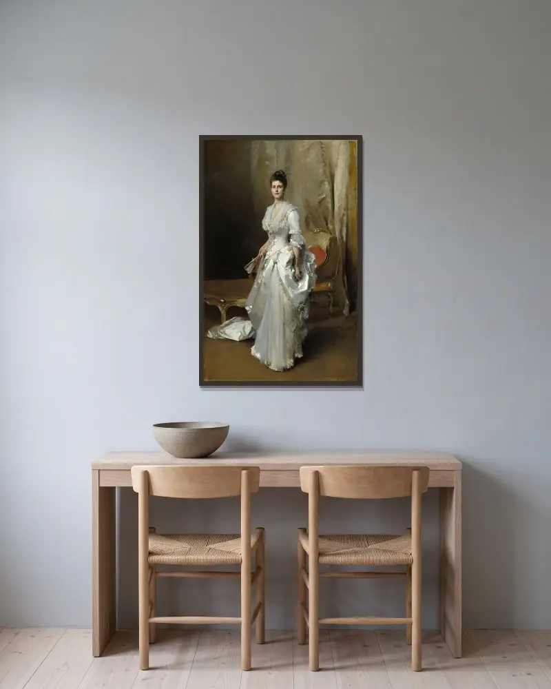 Margaret Stuyvesant Rutherfurd White (Mrs. Henry White), John Singer Sargent w ramie na ścianie