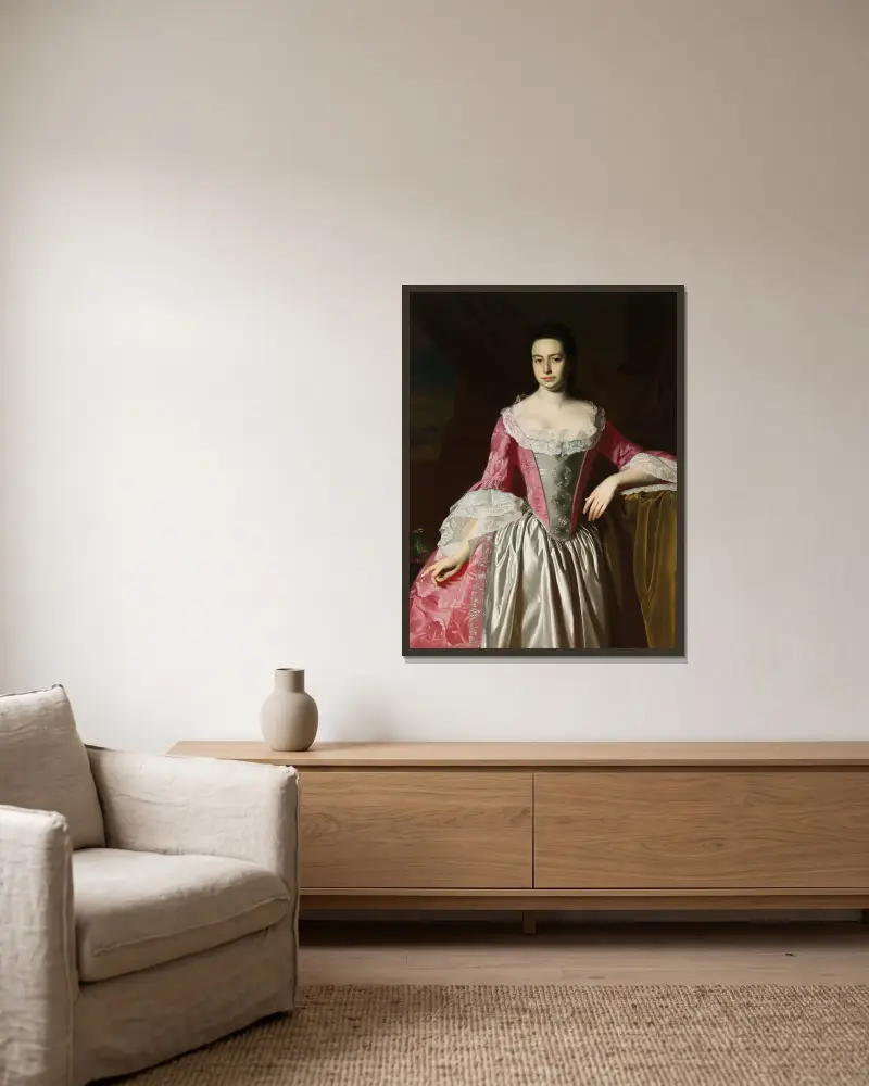 Eunice Dennie Burr, John Singleton Copley w ramie na ścianie
