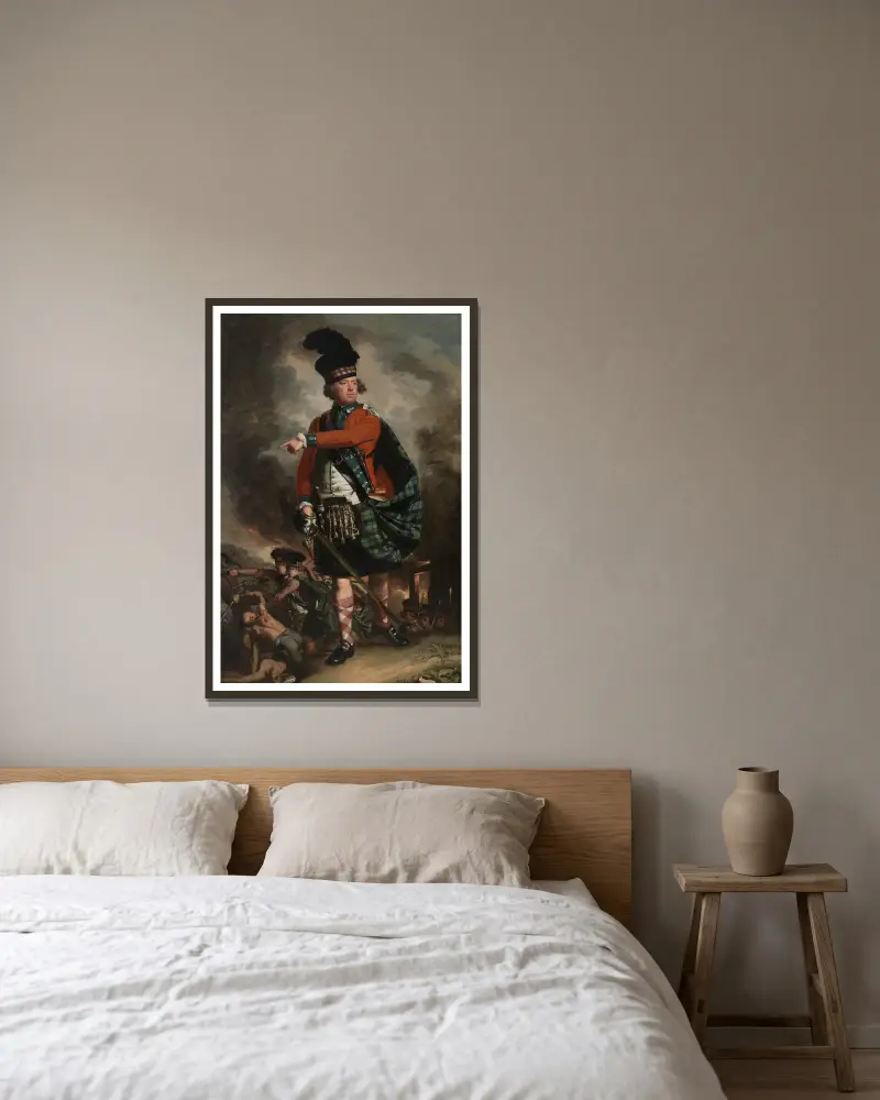 Porträtt av Hugh Montgomerie, senare tolfte earlen av Eglinton av John Singleton Copley inramad på en vägg