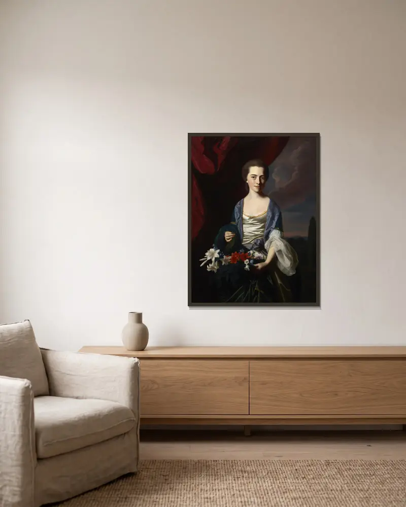 Sarah Sherburne Langdon, John Singleton Copley w ramie na ścianie