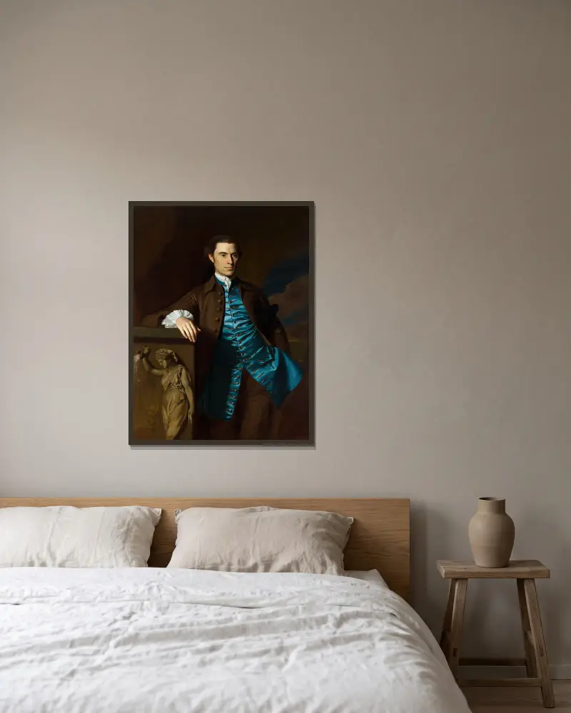 Thaddeus Burr av John Singleton Copley inramad på en vägg