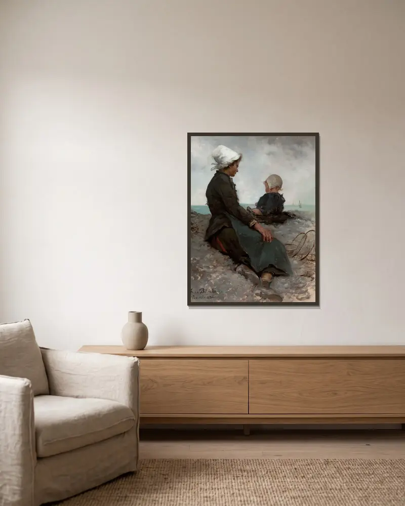 Am Meer von Anna Bilińska-Bohdanowicz gerahmt an einer Wand