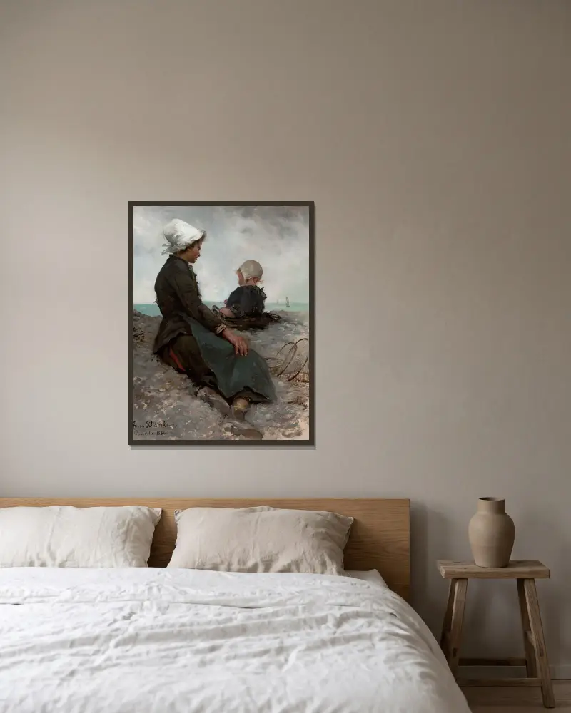 Am Meer von Anna Bilińska-Bohdanowicz gerahmt an einer Wand
