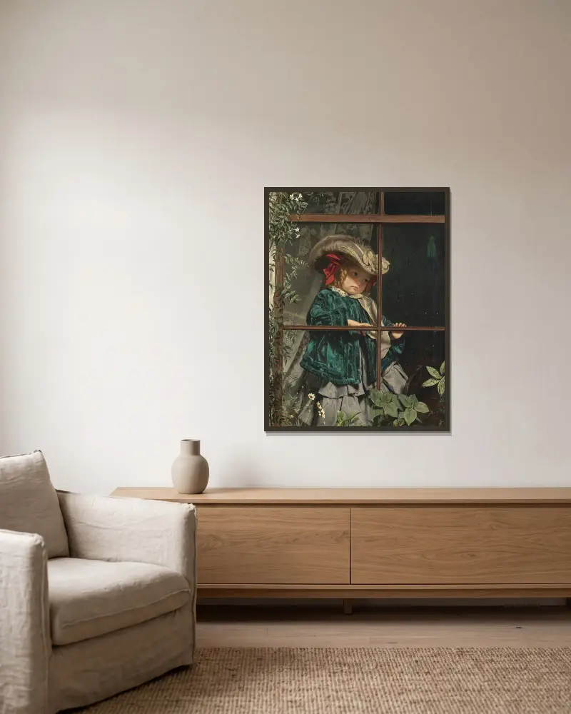 Ingen promenad idag av Sophie Anderson inramad på en vägg