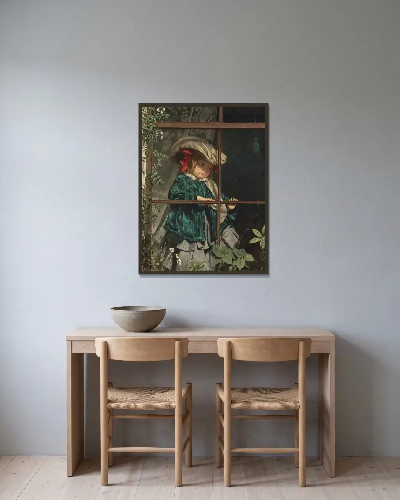 Ingen promenad idag av Sophie Anderson inramad på en vägg