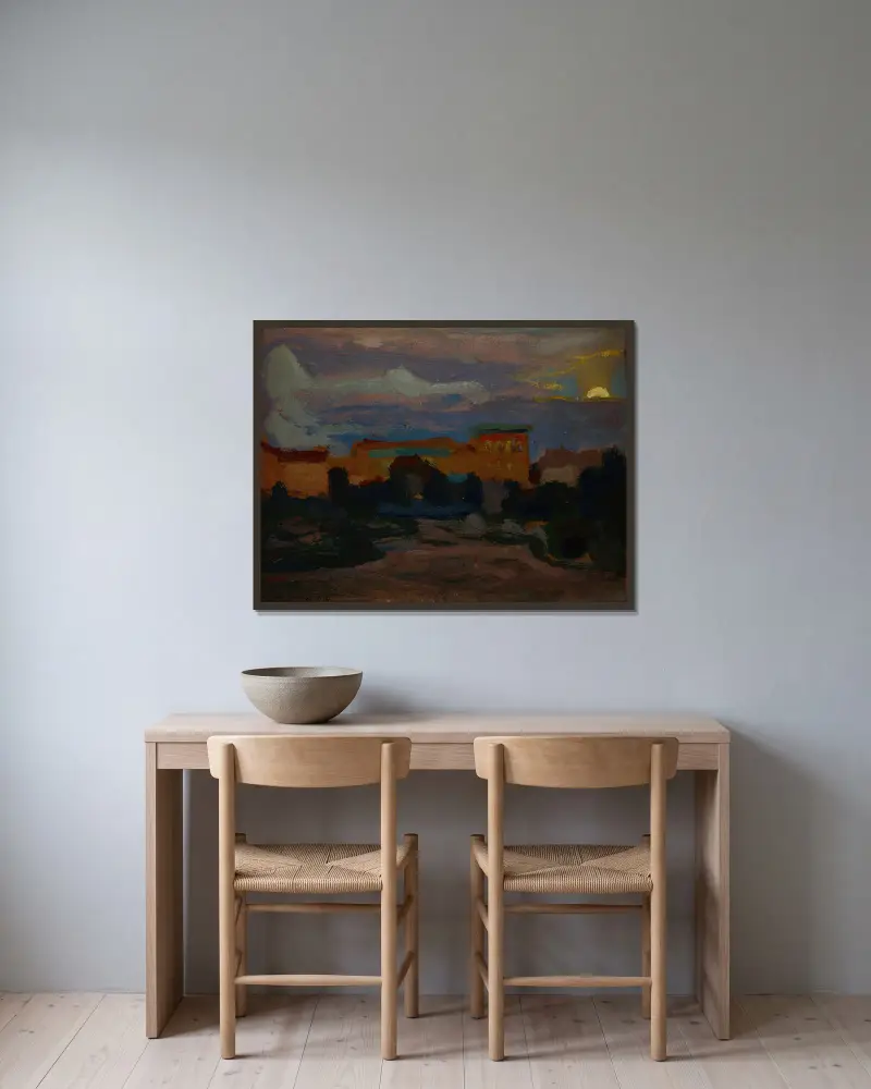 Aus Kyjiw von Jan Stanisławski gerahmt an einer Wand