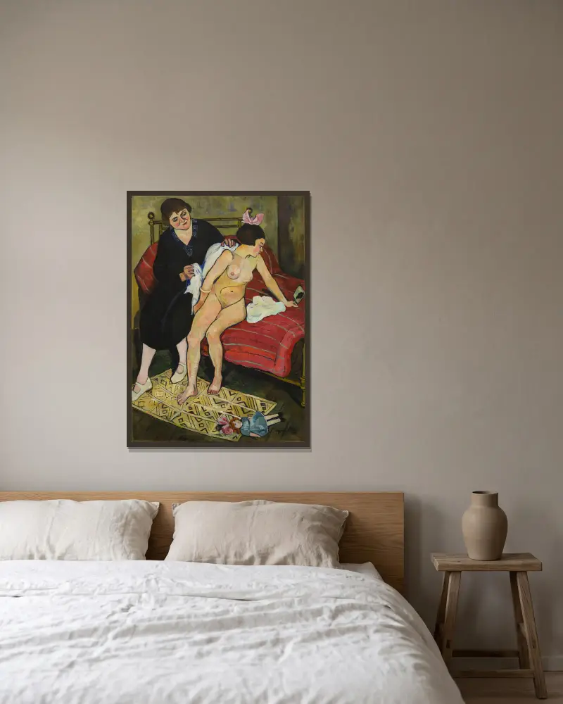 Die verlassene Puppe von Suzanne Valadon gerahmt an einer Wand