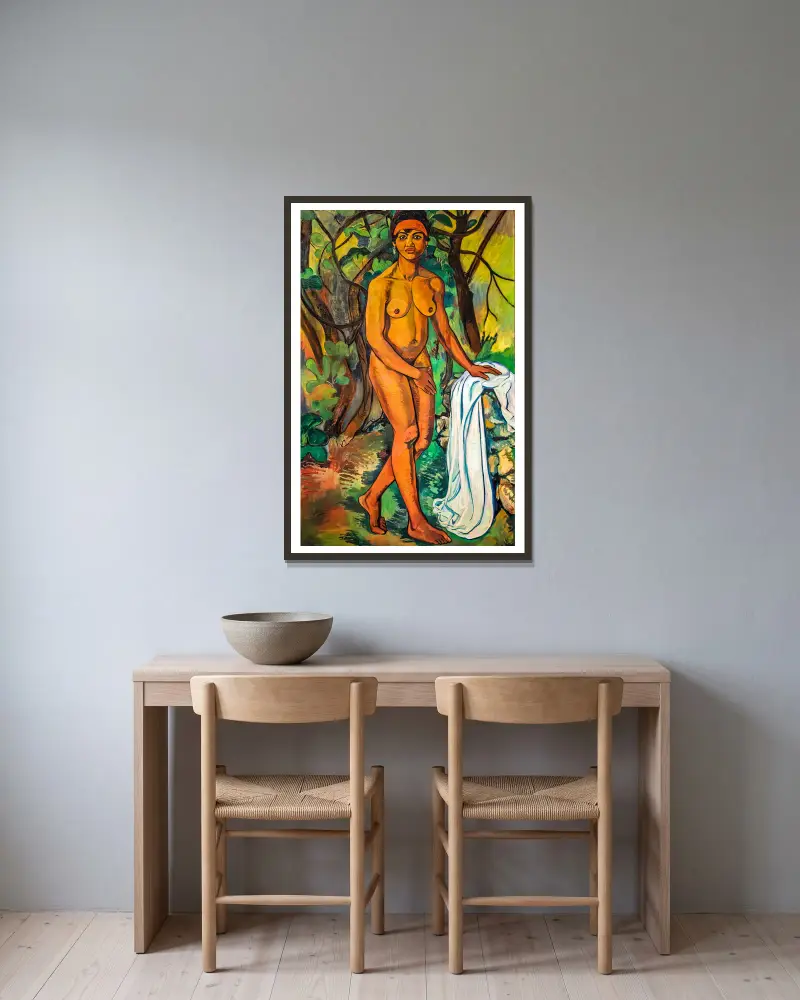 Černá Venuše, Suzanne Valadon v rámu na stěně