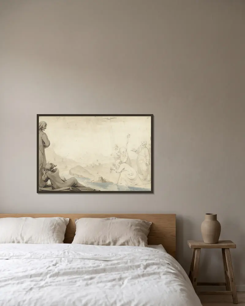 Kristův křest, Gerard ter Borch v rámu na stěně
