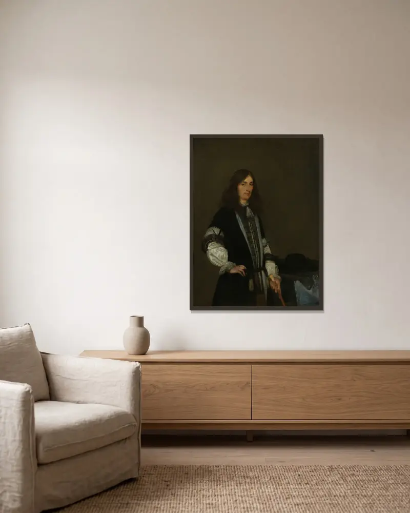 François de Vicq, Burgomaster of Amsterdam for several Terms from 1697 on av Gerard ter Borch inramad på en vägg