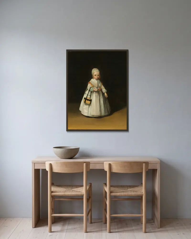Helena van der Schalcke, Gerard ter Borch w ramie na ścianie