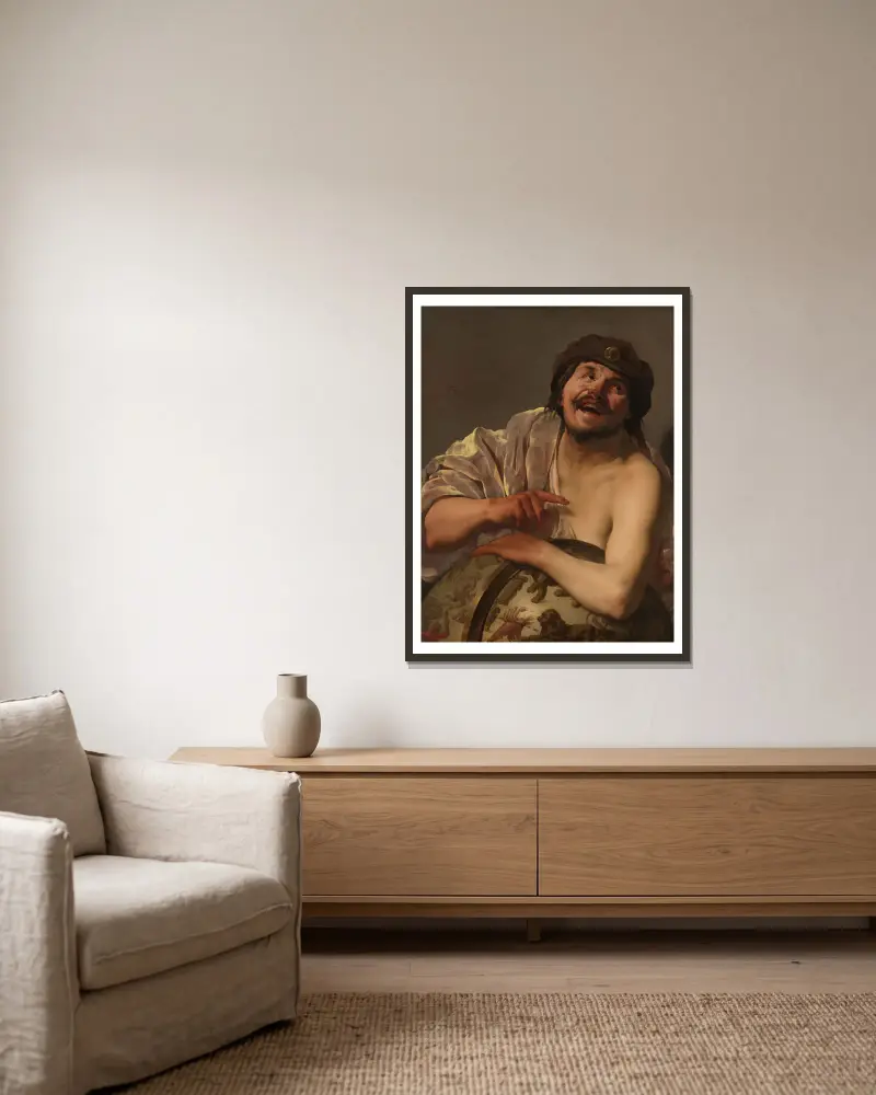 Demokryt, Hendrick Ter Brugghen w ramie na ścianie
