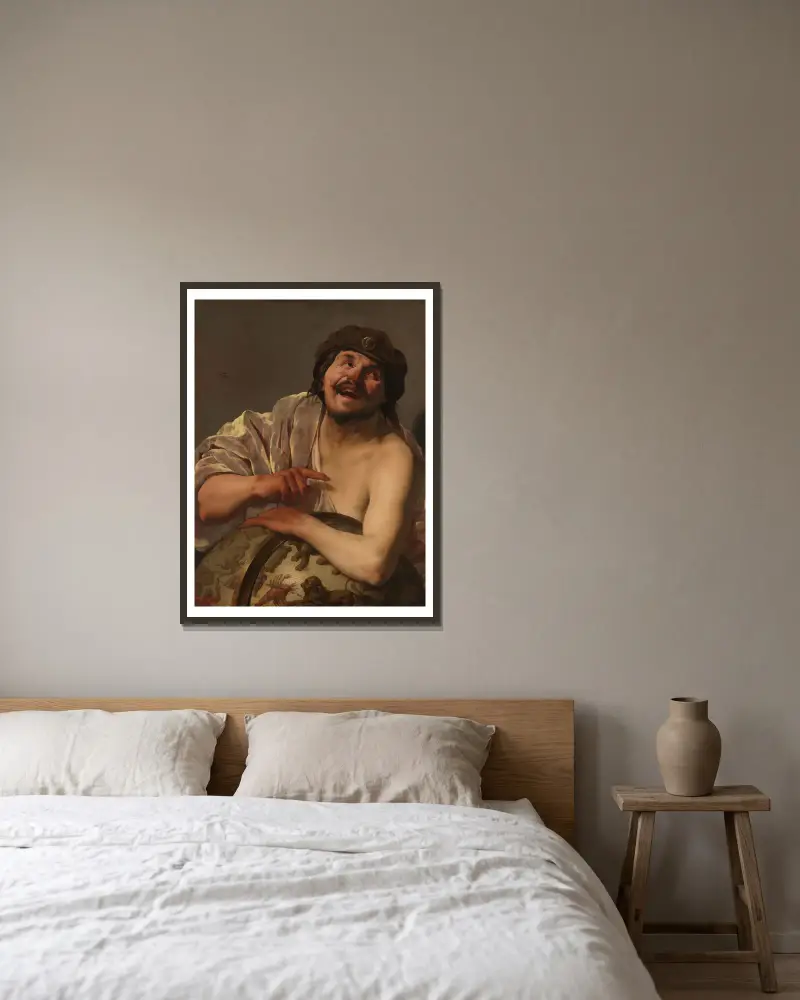 Demokryt, Hendrick Ter Brugghen w ramie na ścianie