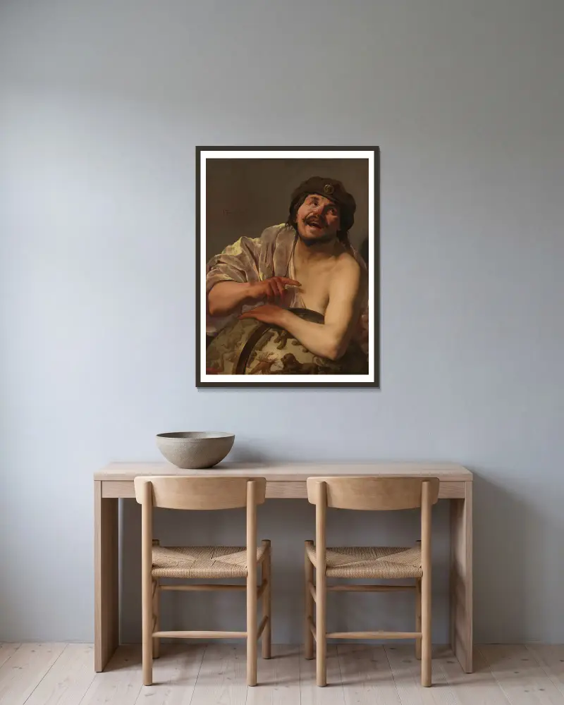 Demokryt, Hendrick Ter Brugghen w ramie na ścianie