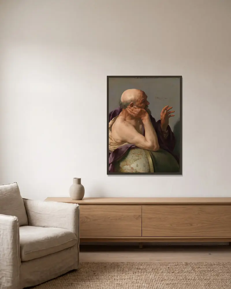 Heraklit, Hendrick Ter Brugghen w ramie na ścianie