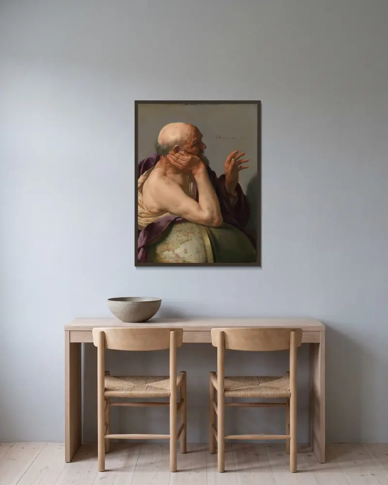 Heraklit, Hendrick Ter Brugghen w ramie na ścianie