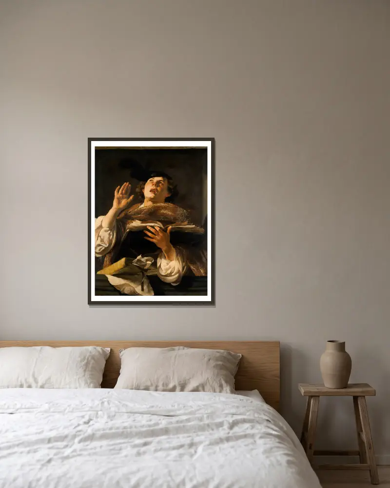 Zpěvačka, Hendrick Ter Brugghen v rámu na stěně