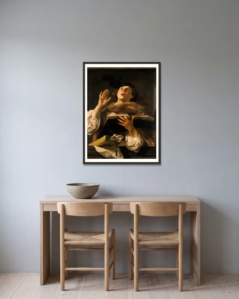 Zpěvačka, Hendrick Ter Brugghen v rámu na stěně