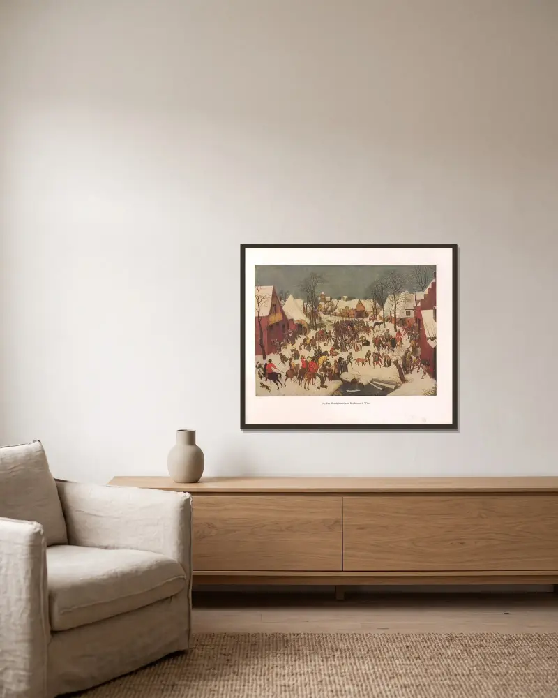 Rzeź niewiniątek w Betlejem, Pieter Bruegel The Elder w ramie na ścianie