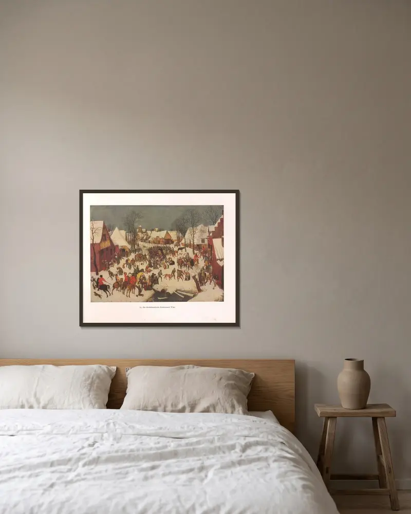 Rzeź niewiniątek w Betlejem, Pieter Bruegel The Elder w ramie na ścianie