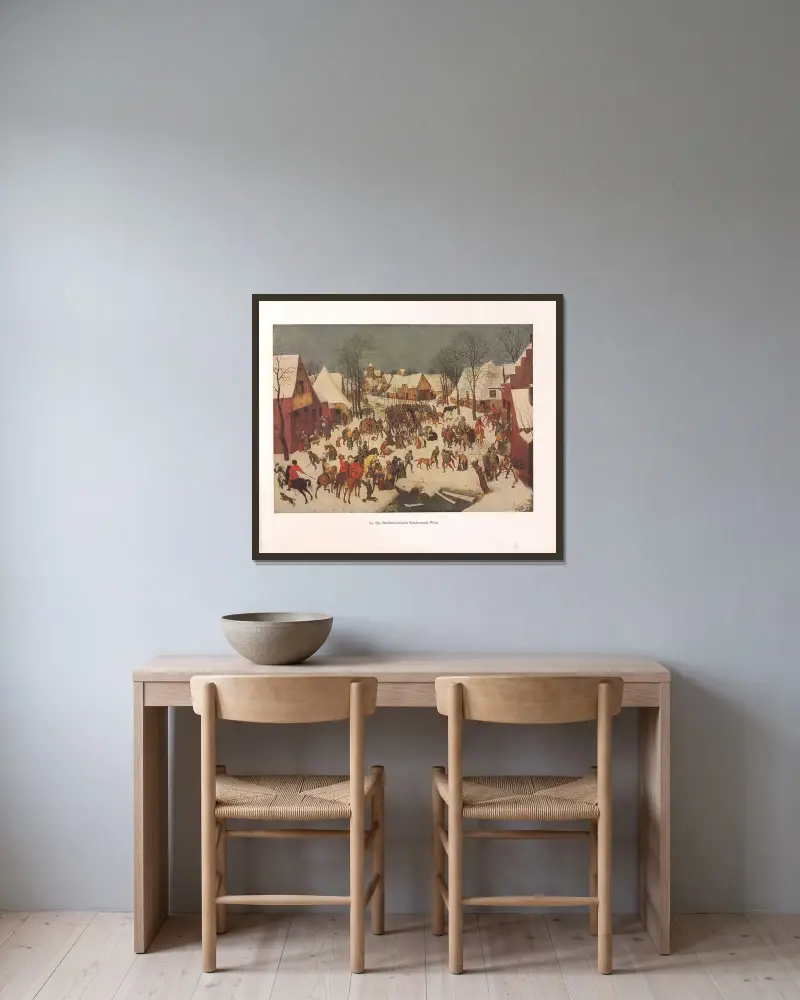 Rzeź niewiniątek w Betlejem, Pieter Bruegel The Elder w ramie na ścianie