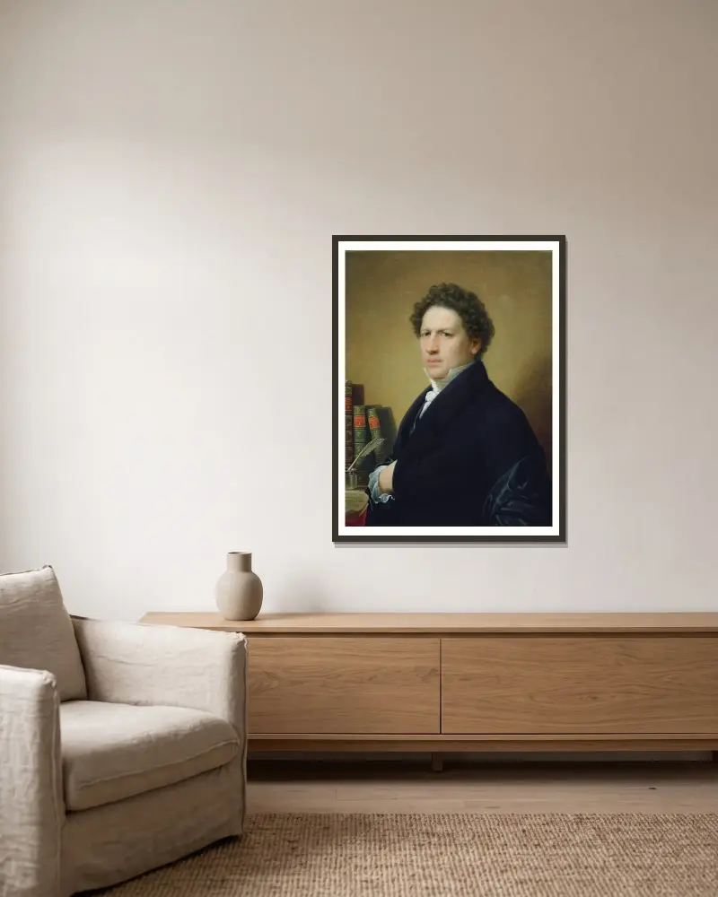 Dr. von Bach von Johann Baptist von Lampi the Elder gerahmt an einer Wand