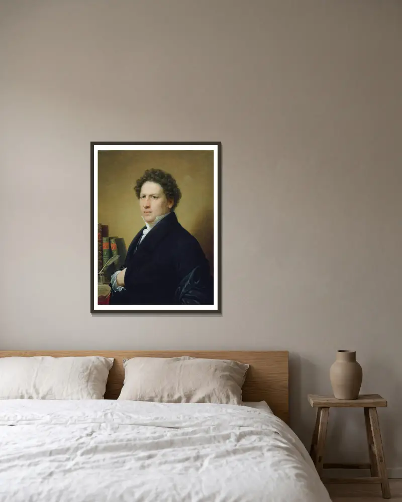 Dr. von Bach von Johann Baptist von Lampi the Elder gerahmt an einer Wand