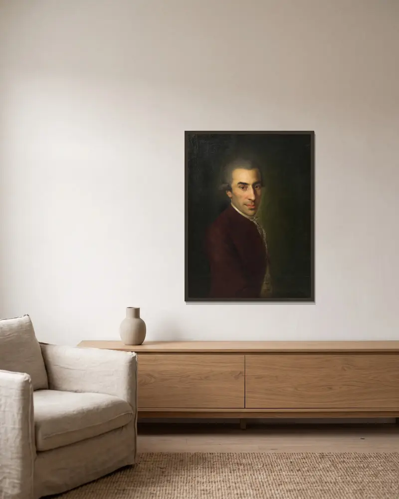 Ignaz von Born (1742–1791, Geologe und Mineraloge), Johann Baptist von Lampi the Elder w ramie na ścianie